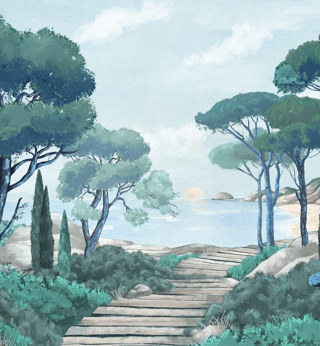 Papel pintado «Paseo por las calas»