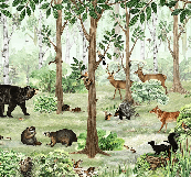 Papel pintado para bebés «Suavidad del bosque»