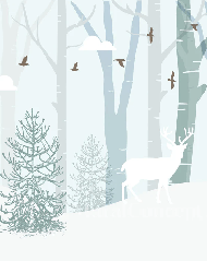 Papel pintado dormitorio infantil Laponia