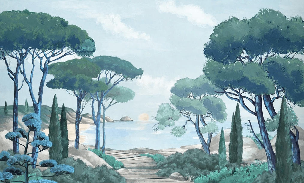 Papel pintado «Paseo por las calas»