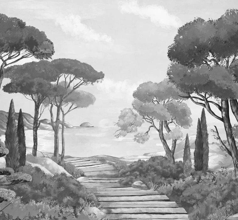 Papel pintado «Paseo por las calas»