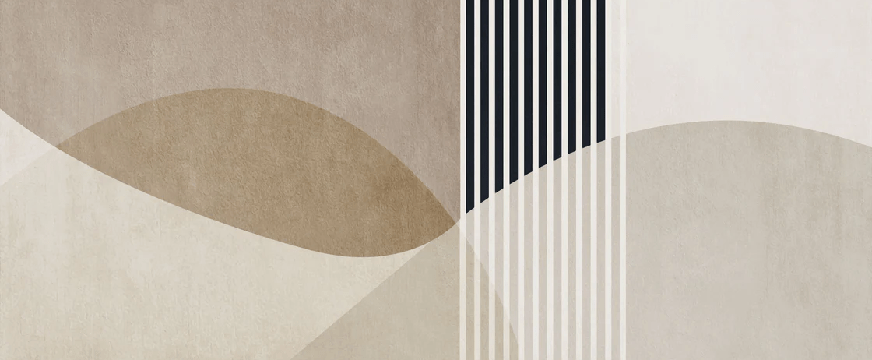 Papel pintado con formas creativas