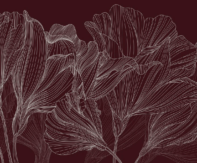 Fondo de pantalla restaurante vals de flores burdeos