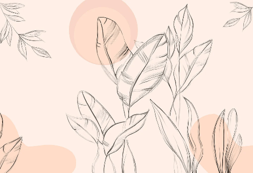 Papel pintado con motivos florales elegantes