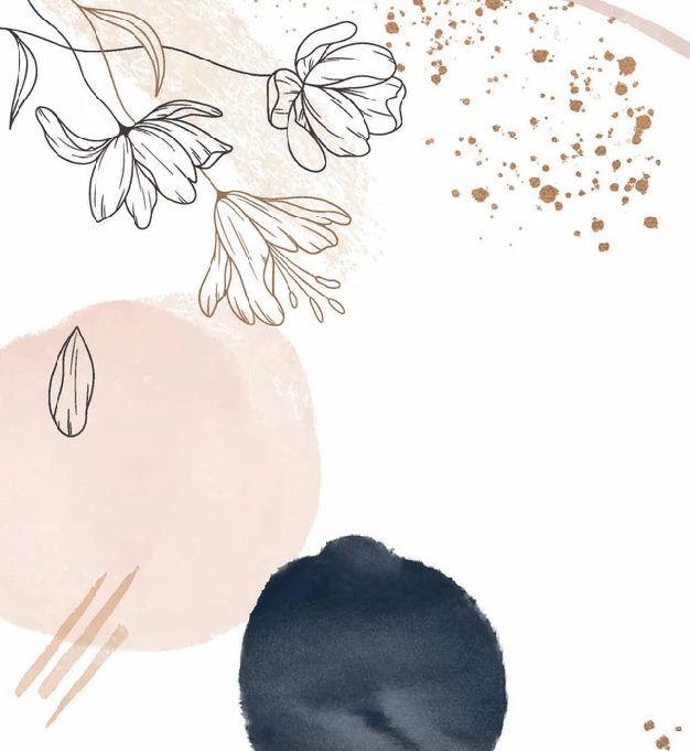 Papel pintado con formas y flores