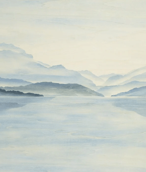Papel pintado Vue Grand Albigny | Les Bleus du Lac®