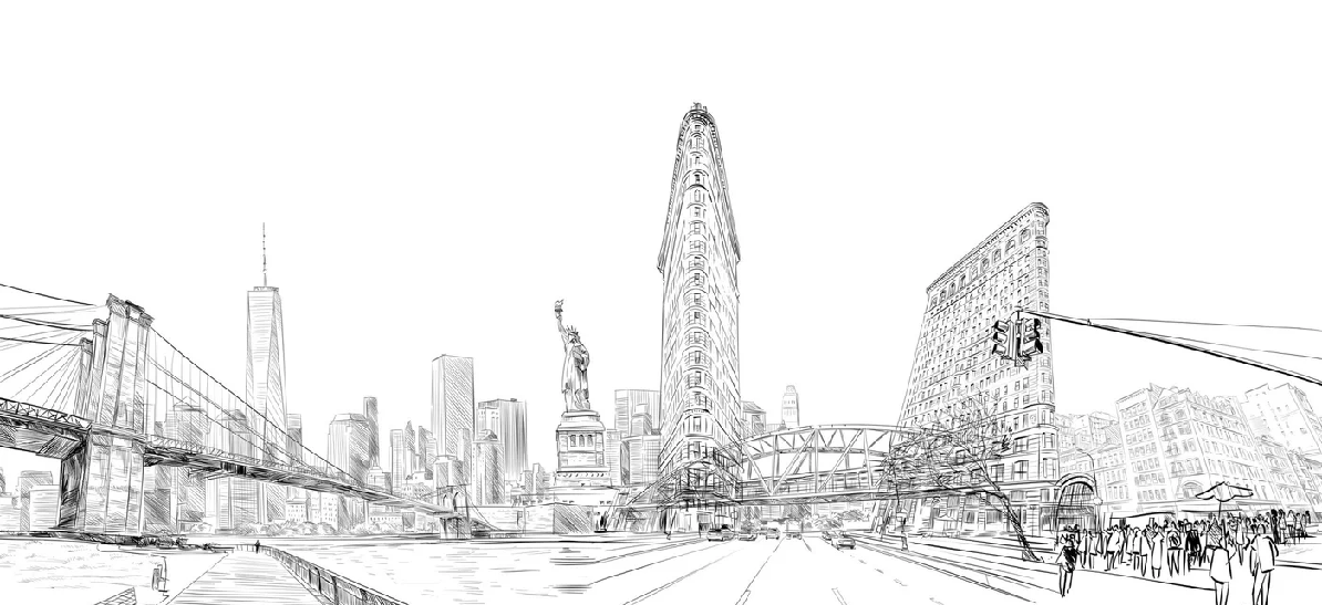 Papel pintado arquitectura Nueva York