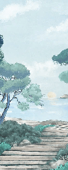 Papel pintado «Paseo por las calas»
