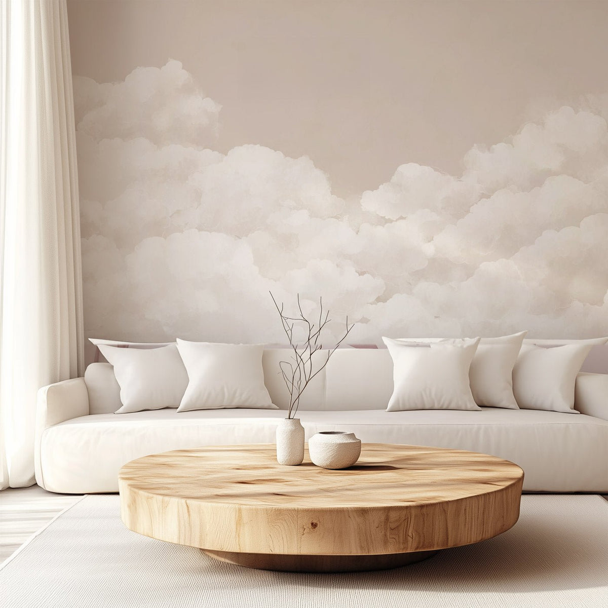 Papel pintado panorámico - Cielo y nubes