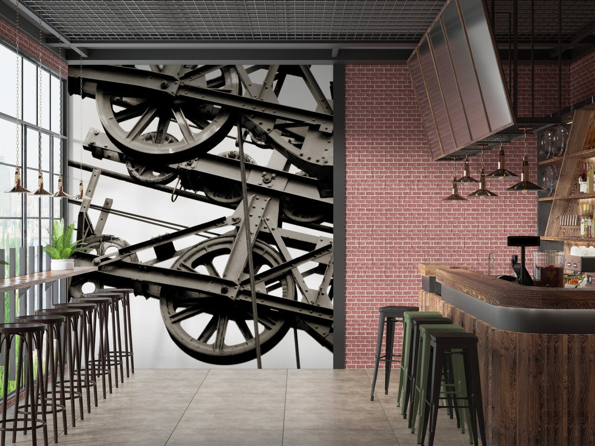 Papel pintado de estilo industrial