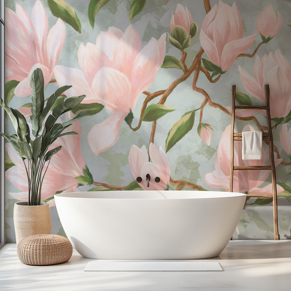 Papel pintado Magnolia en flor