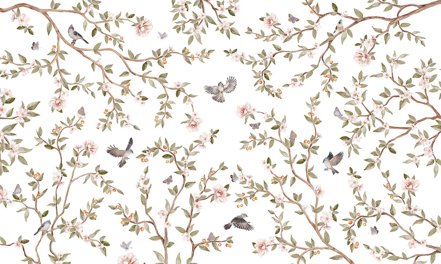 Papier peint oiseau chambre enfant, XXL, tendance