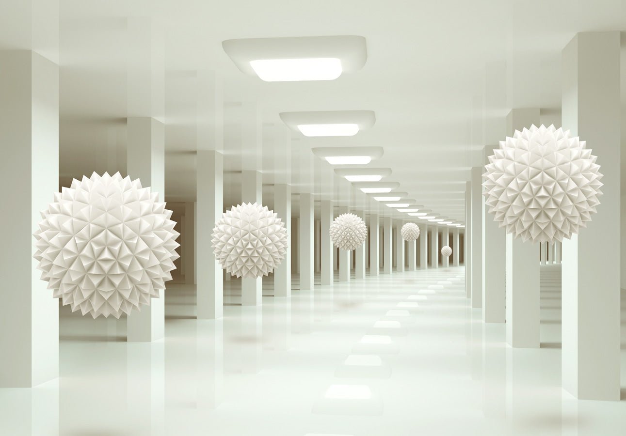 Papier peint bureau 3D Boule Aérienne, mural concept, tendance