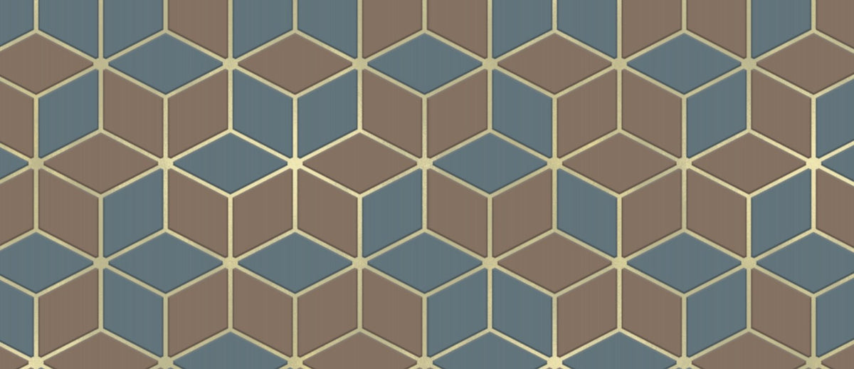 Papel pintado Geometric Abstract Gold L575cm x H250cm