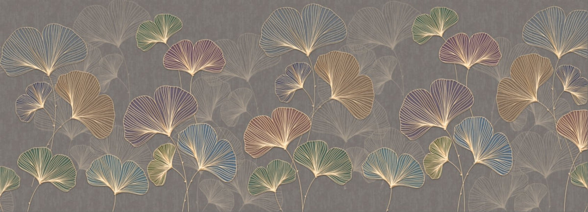 Papel pintado panorámico ginkgo asia W707cm x H255cm