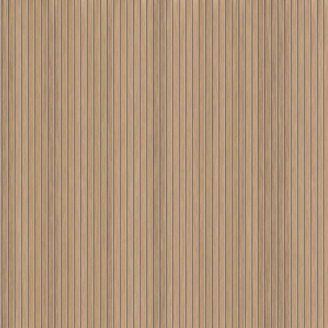 Papel pintado de listones de madera efecto roble L175cm x H175cm
