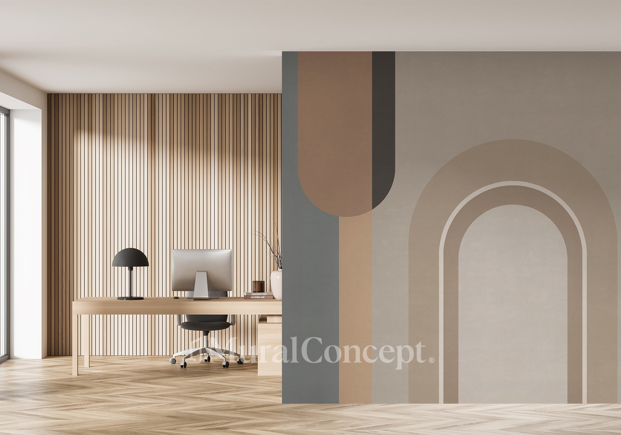 Papier peint bureau tendance architecture - décor mural français