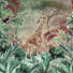 Papier peint girafe somptueuse, mural concept, tendance