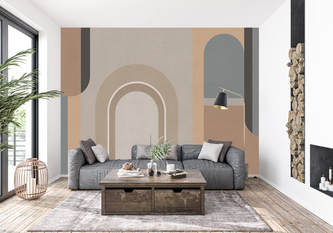 Papier peint panoramique tendance architecture - papier peint sur mesure francais - muralconcept