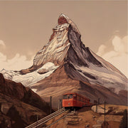 Papel pintado panorámico de montaña