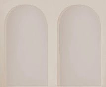 Papel pintado arco panorámico beige