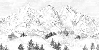 Papel pintado de la montaña de Chamonix