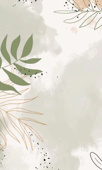 Papier peint panoramique aquarelle végétale, mural concept, tendance