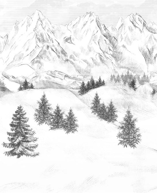 Papel pintado de la montaña de Chamonix