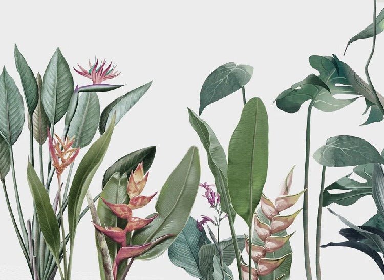 Papier peint panoramique Végétal tropical, XXL, tendance