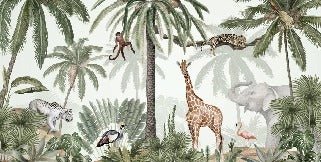 Papel pintado infantil Jungla pacífica