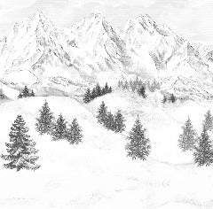 Papel pintado de la montaña de Chamonix
