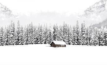 Papel pintado Chalet panorámico de montaña