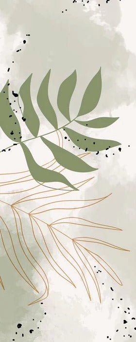 Papier peint panoramique aquarelle végétale, XXL, tendance
