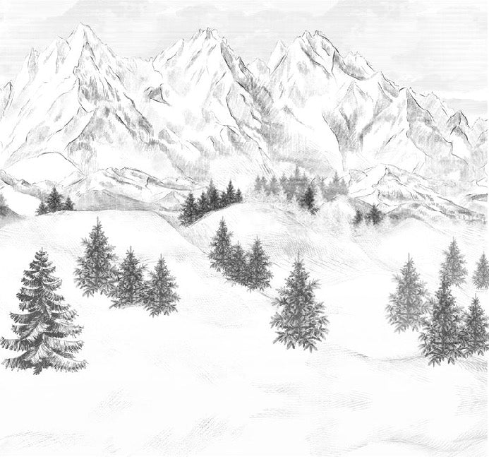 Papel pintado de la montaña de Chamonix