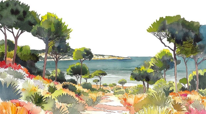 Papel pintado panorámico aire veraniego