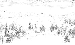 Papel pintado Cimes sketch montaña