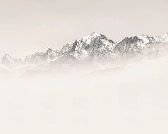 Papel pintado Mont Blanc en niebla sepia