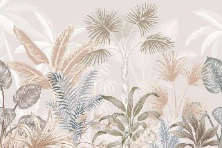 Papel pintado Panorámica de la jungla de terracota