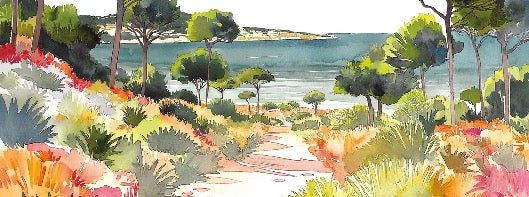 Papel pintado panorámico de verano