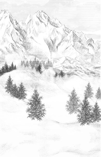 Papel pintado de la montaña de Chamonix