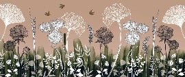 Papel pintado panorámico Floral addict