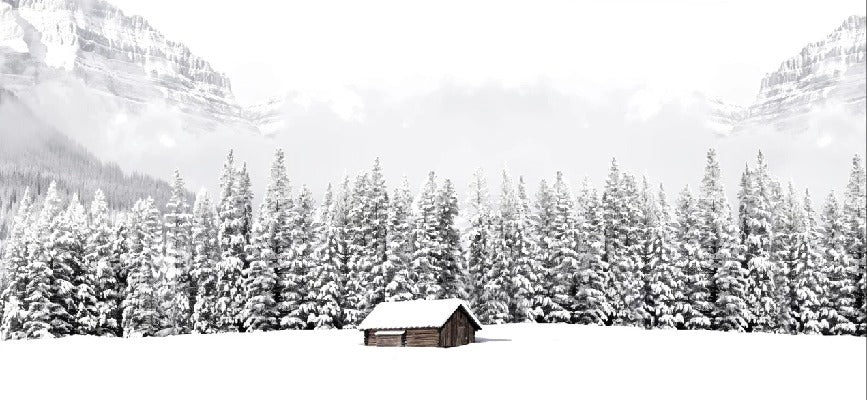 Papel pintado Chalet panorámico de montaña