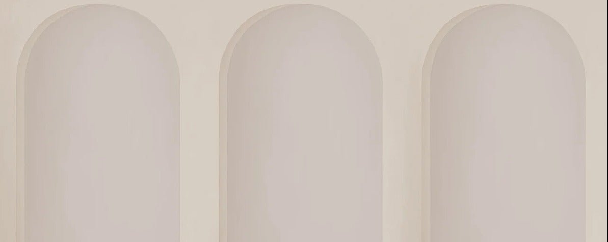 Papel pintado arco panorámico beige