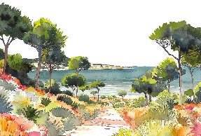 Papel pintado panorámico de verano
