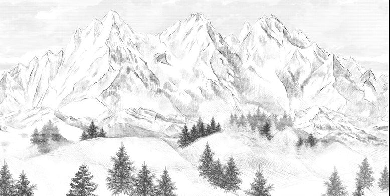 Papel pintado de la montaña de Chamonix