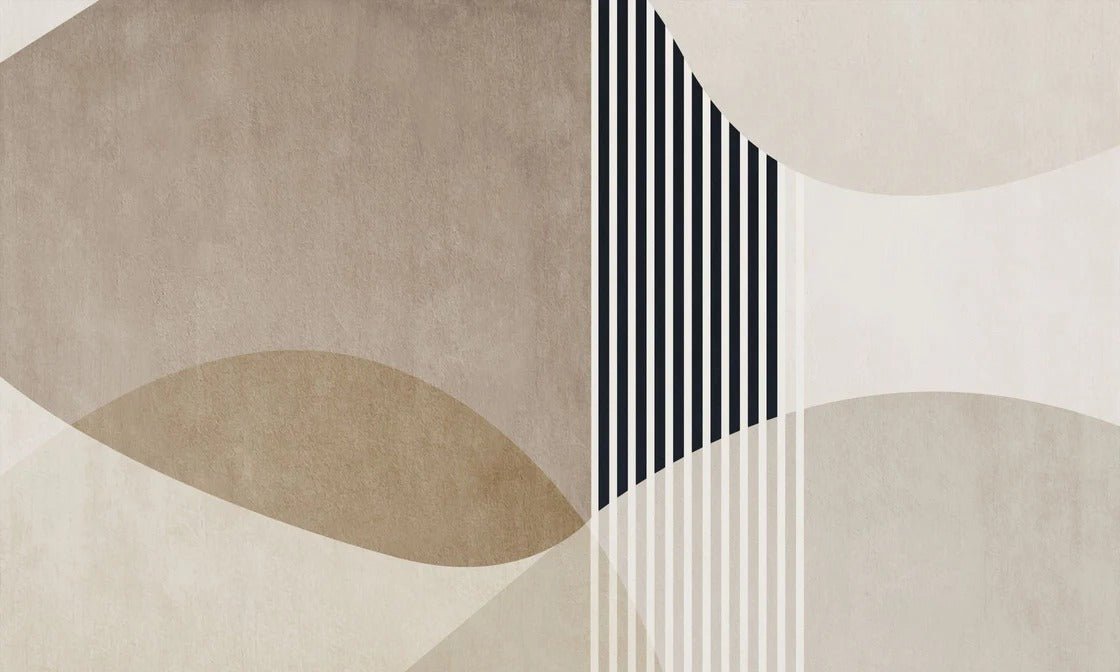 Papel pintado con formas creativas