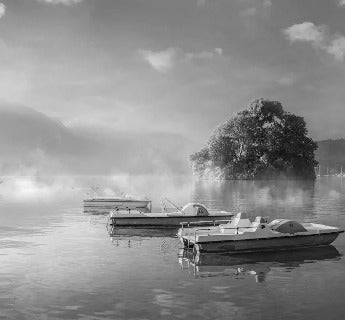 Papier peint un matin frais au lac d'Annecy