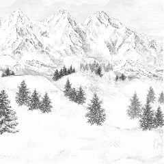 Papel pintado de la montaña de Chamonix