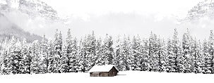 Papel pintado Chalet panorámico de montaña