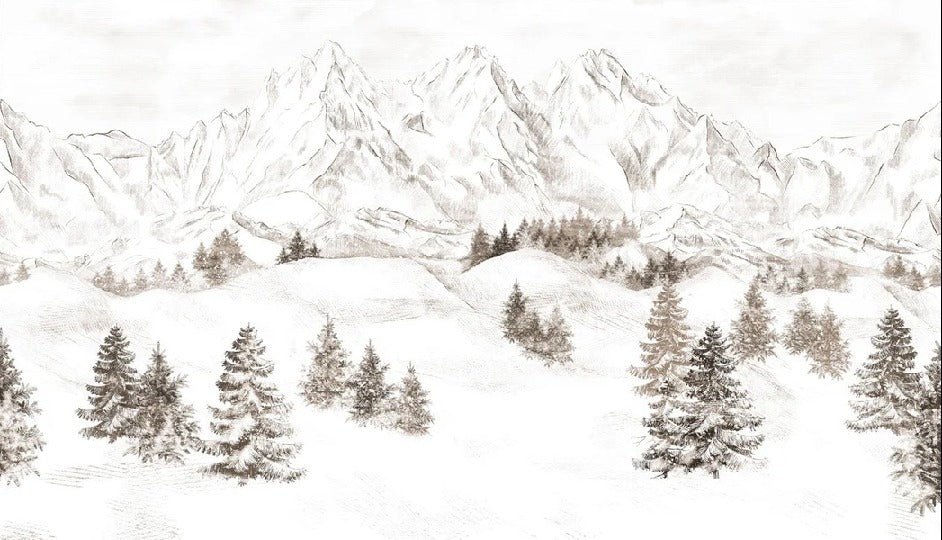 Papel pintado Montaña de los Alpes